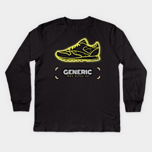 Generic Sneakers Who Gives AF Kids Long Sleeve T-Shirt